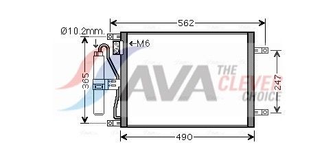 Kondensator, Klimaanlage AVA QUALITY COOLING DN5252D