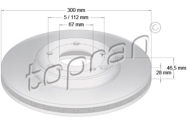 Bremsscheibe TOPRAN 400 855