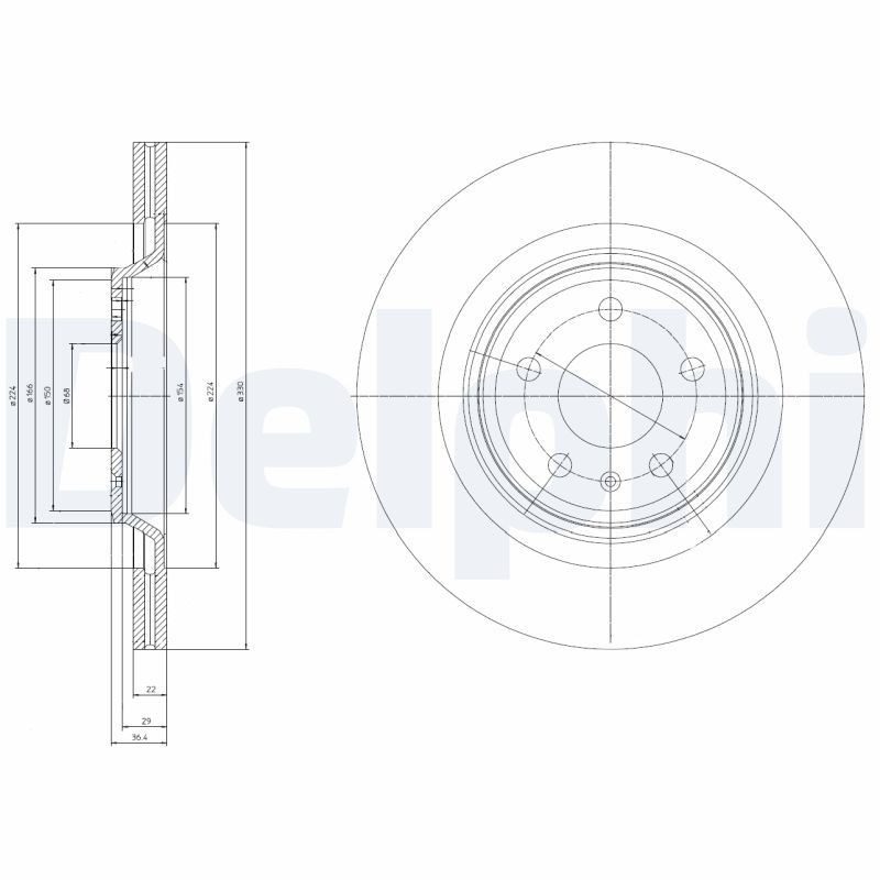 Bremsscheibe DELPHI BG4078