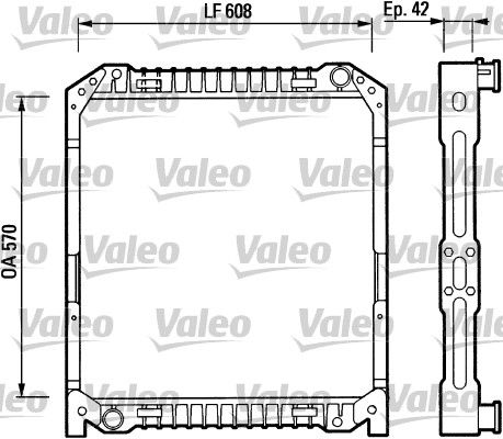 Kühler, Motorkühlung VALEO 730380