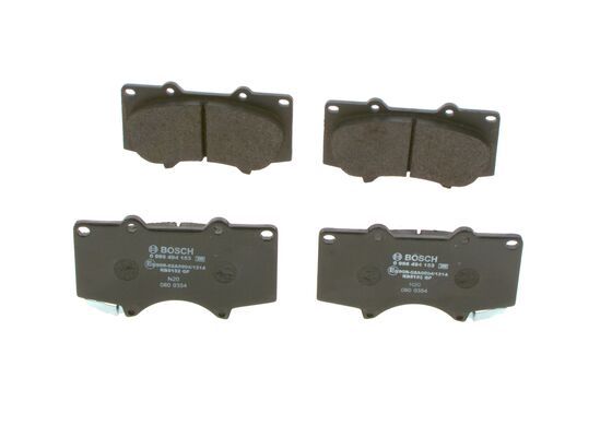 Bremsbelagsatz, Scheibenbremse BOSCH 0986494153