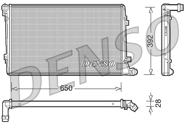 Kühler, Motorkühlung DENSO DRM32019