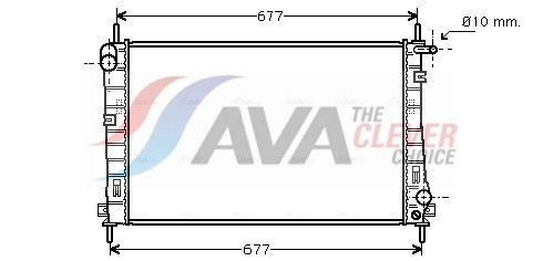 Kühler, Motorkühlung AVA QUALITY COOLING FDA2336
