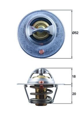 Thermostat, Kühlmittel MAHLE tx 185 82d