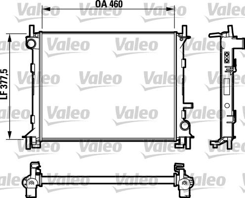 Kühler, Motorkühlung VALEO 732731