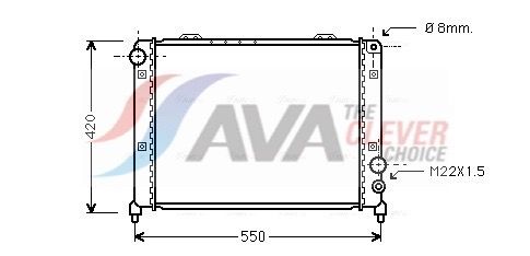 Kühler, Motorkühlung AVA QUALITY COOLING AL2035