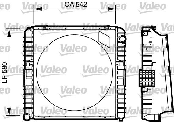Kühler, Motorkühlung VALEO 731535