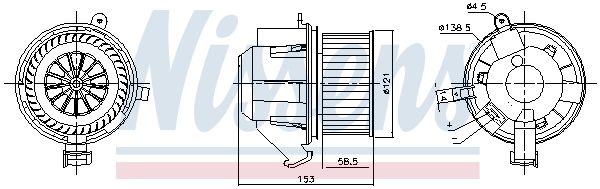 Innenraumgebläse NISSENS 87607