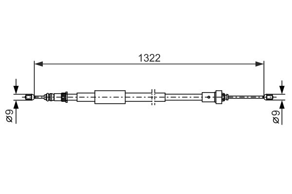 Seilzug, Feststellbremse BOSCH 1 987 482 385
