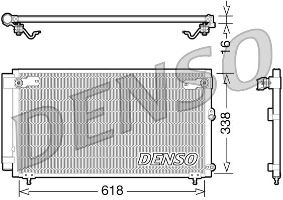 Kondensator, Klimaanlage DENSO DCN51006