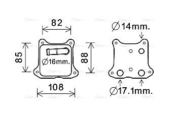 Ölkühler, Motoröl AVA QUALITY COOLING vn3391