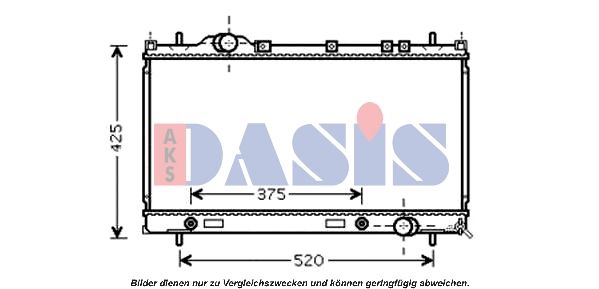 Kühler, Motorkühlung AKS DASIS 520096N