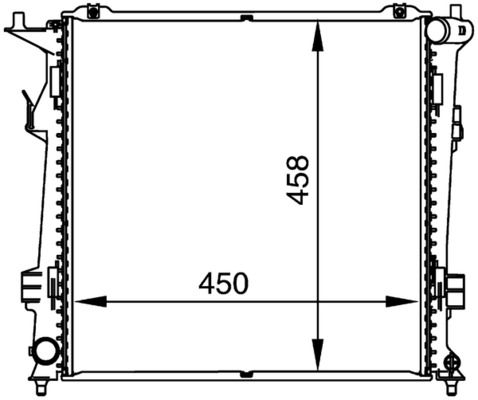 Kühler, Motorkühlung MAHLE CR1367000P
