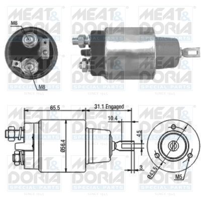 Magnetschalter, Starter MEAT & DORIA 46073