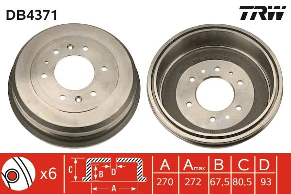Bremstrommel TRW DB4371