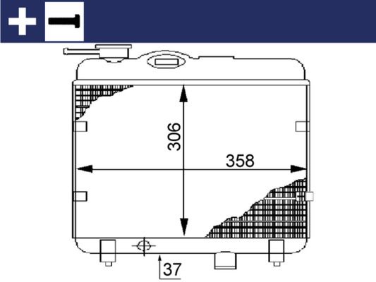 Kühler, Motorkühlung MAHLE CR145000S