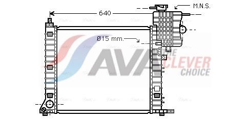 Kühler, Motorkühlung AVA QUALITY COOLING MSA2264