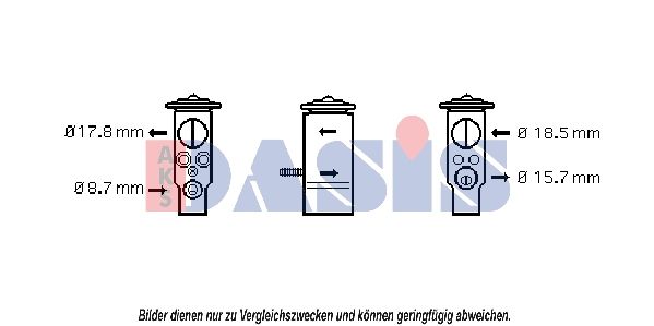 Expansionsventil, Klimaanlage AKS DASIS 840131N