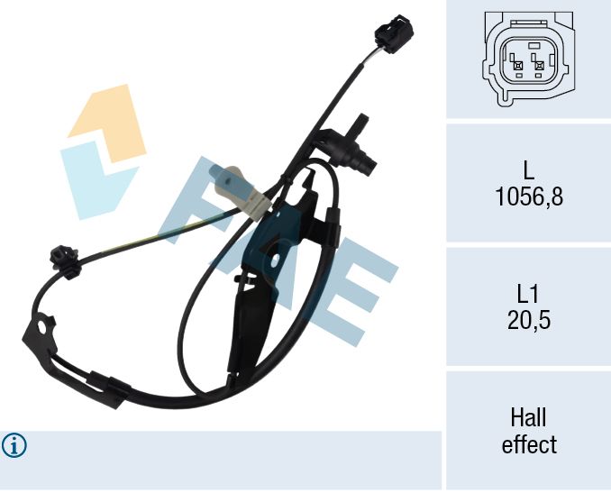 Sensor, Raddrehzahl FAE 78726