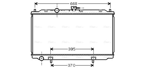 Kühler, Motorkühlung AVA QUALITY COOLING dn2217