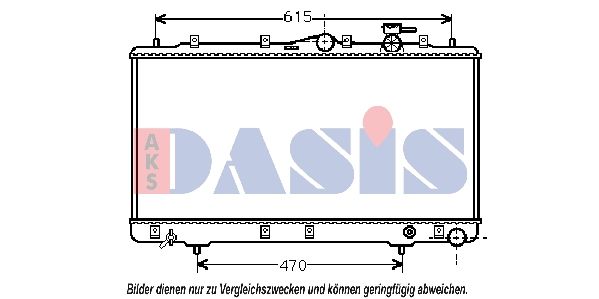 Kühler, Motorkühlung AKS DASIS 560090N