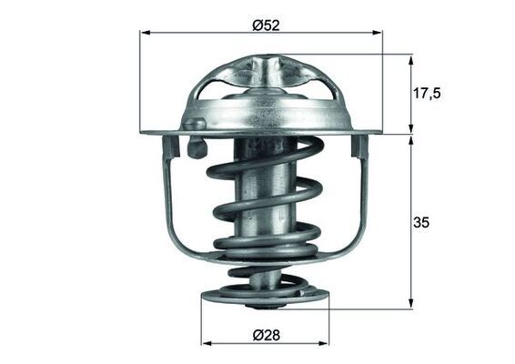 Thermostat, Kühlmittel MAHLE TX11982D