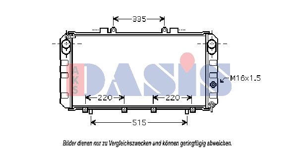 Kühler, Motorkühlung AKS DASIS 210181N