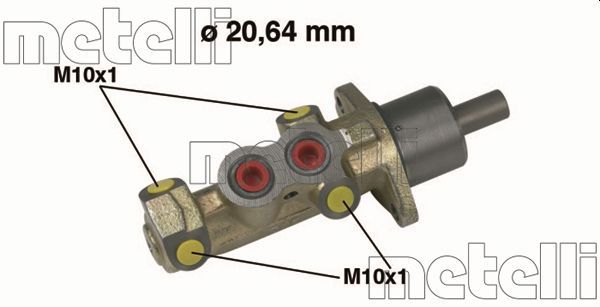Hauptbremszylinder METELLI 05-0232