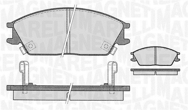Bremsbelagsatz, Scheibenbremse MAGNETI MARELLI 363916060459