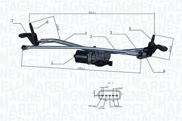 Scheibenreinigungsanlage MAGNETI MARELLI 064351758010