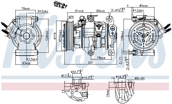 Klimakompressor NISSENS 891007