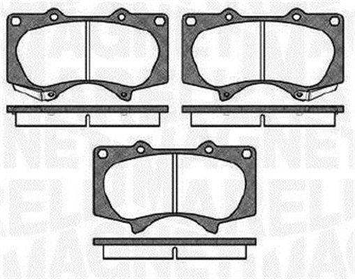 Bremsbelagsatz, Scheibenbremse MAGNETI MARELLI 363916060409
