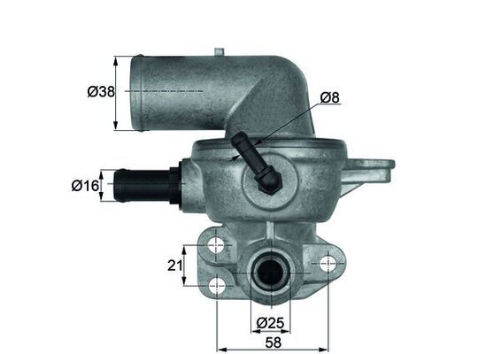 Thermostat, Kühlmittel MAHLE TI13388D