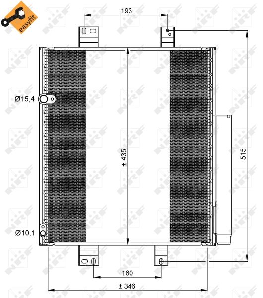 Kondensator, Klimaanlage NRF 35853