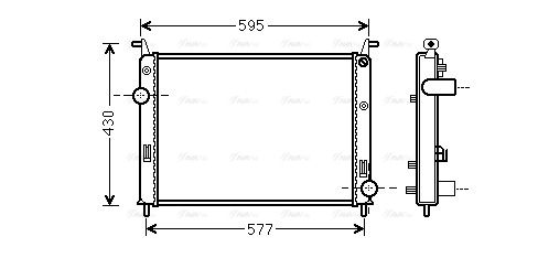 Kühler, Motorkühlung AVA QUALITY COOLING fta2371