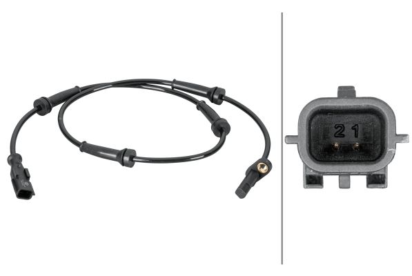 Sensor, Raddrehzahl HELLA 6pu 012 806-631