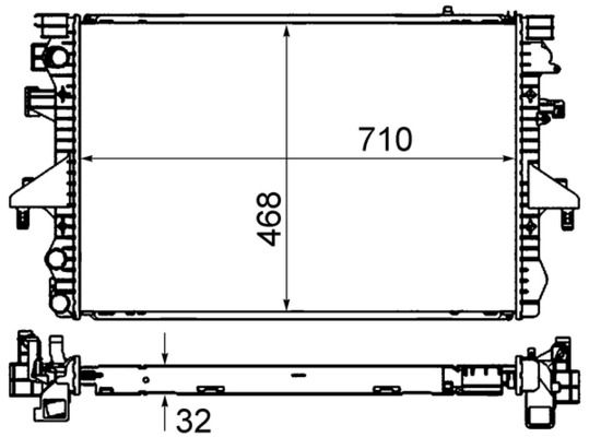Kühler, Motorkühlung MAHLE CR585000S