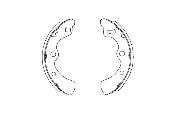 Bremsbackensatz KAVO PARTS KBS-2904