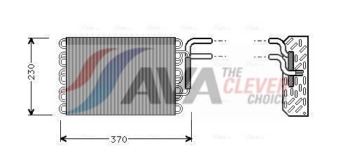 Verdampfer, Klimaanlage AVA QUALITY COOLING MSV002