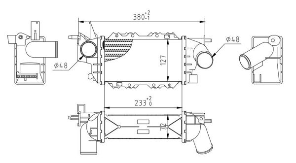 Ladeluftkühler HART 636 915