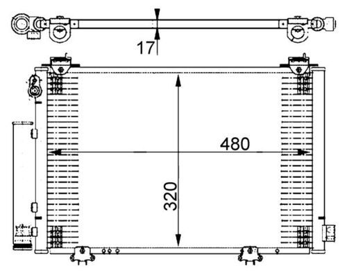 Kondensator, Klimaanlage MAHLE AC385000S
