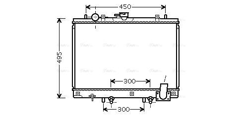 Kühler, Motorkühlung AVA QUALITY COOLING mt2192