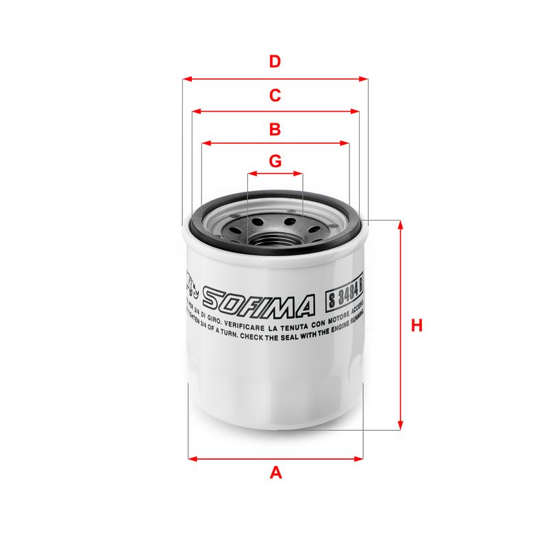 Ölfilter SOFIMA S 3484 R