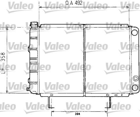 Kühler, Motorkühlung VALEO 730071