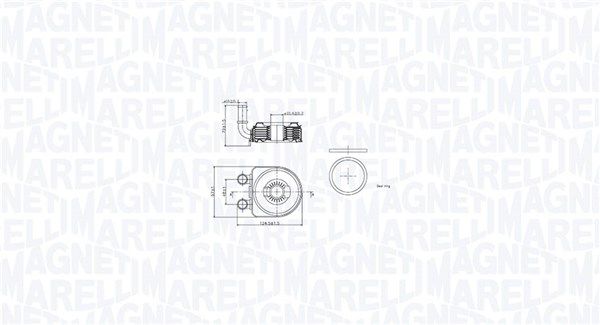 Ölkühler, Motoröl MAGNETI MARELLI 350300002500
