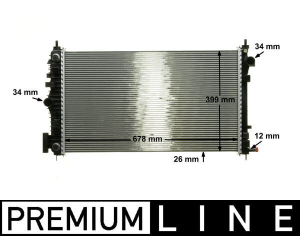 Kühler, Motorkühlung MAHLE CR1101000P
