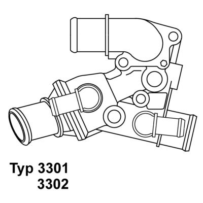 Thermostat, Kühlmittel WAHLER 3301.80D
