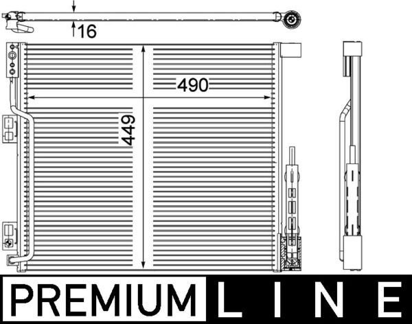 Kondensator, Klimaanlage MAHLE AC570000P