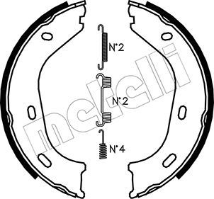 Bremsbackensatz, Feststellbremse METELLI 53-0232K