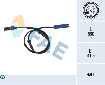 Sensor, Raddrehzahl FAE 78046